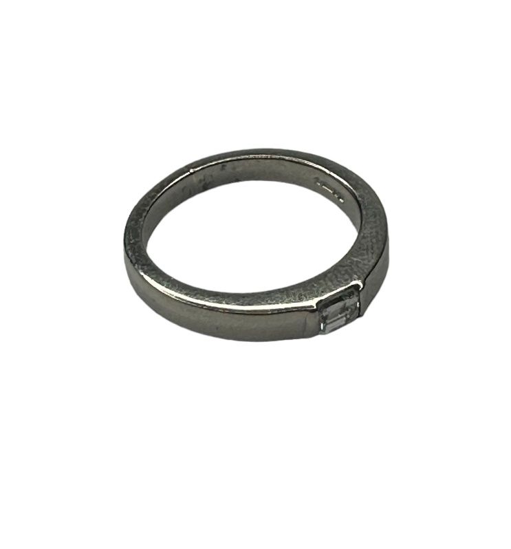 Platinum diamond set ring