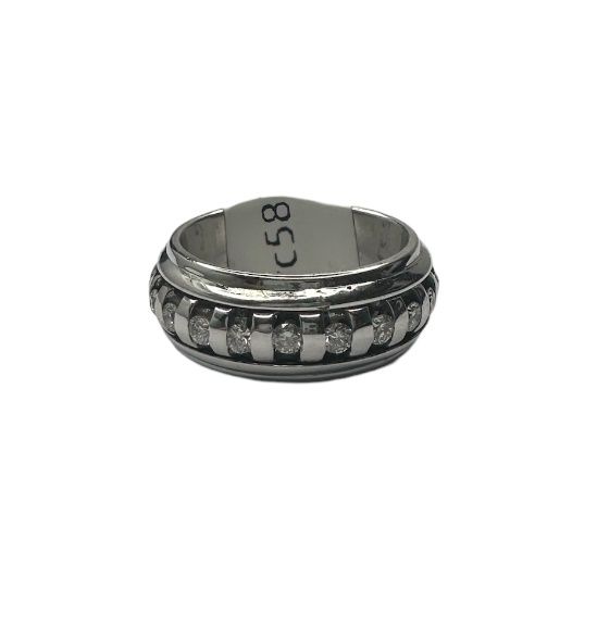 18ct white gold 5 diamond 0.40ct set ring