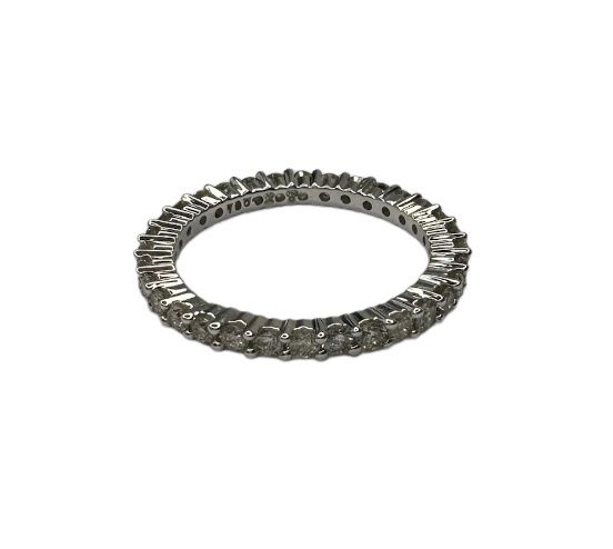 18ct white gold full diamond eternity ring