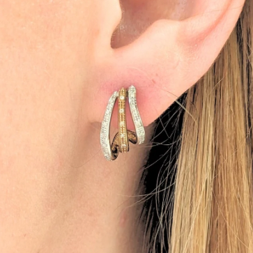 White Gold Earrings