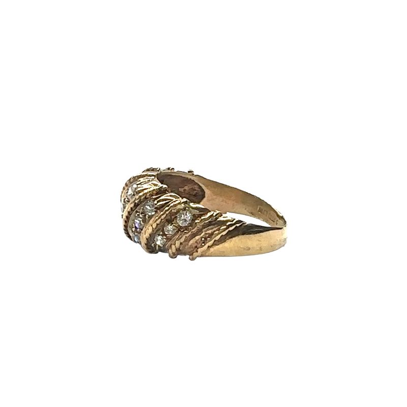 Yellow Gold Cubic zirconia Set Ring RC/C35
