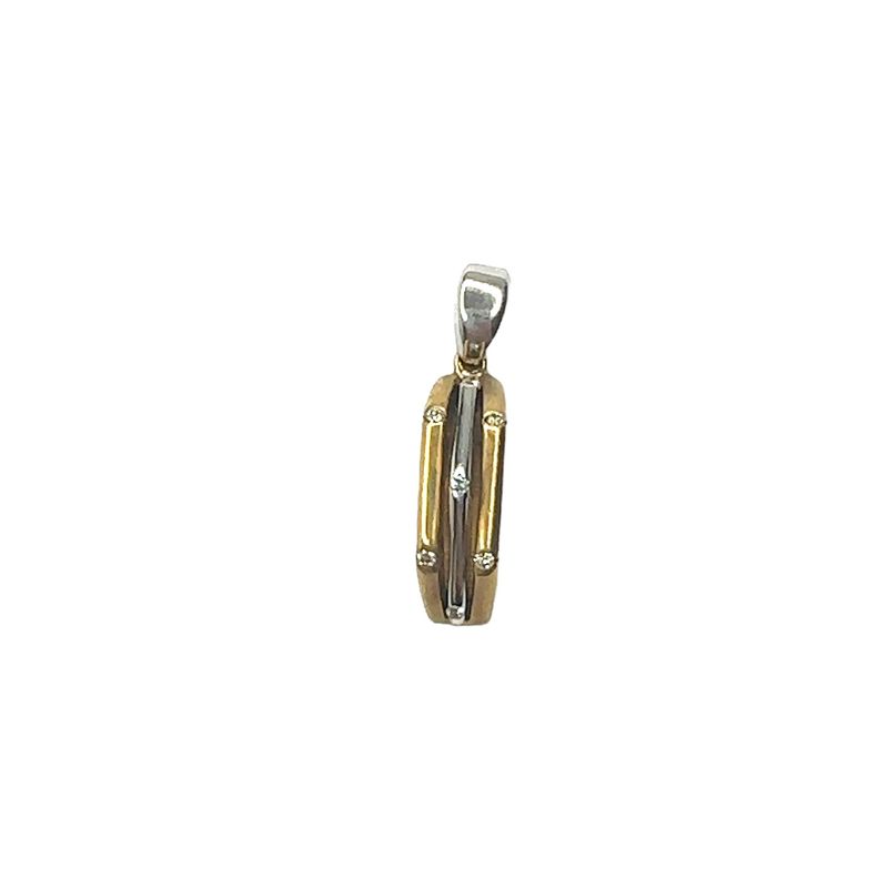 White &amp; Yellow Gold Diamond Necklace RC128