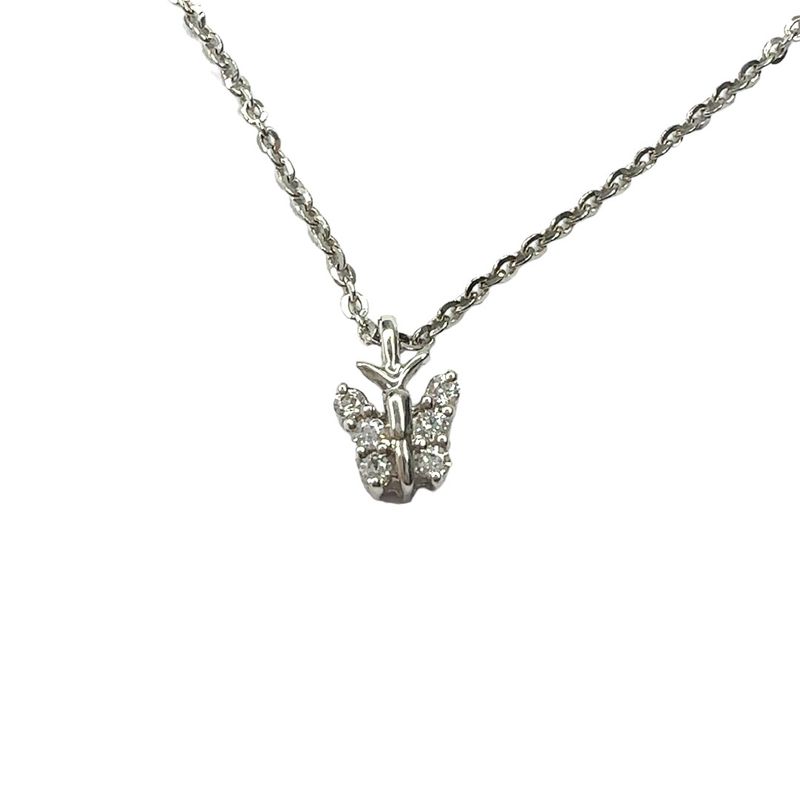 925 sterling silver Swarovski crystal butterfly pendent