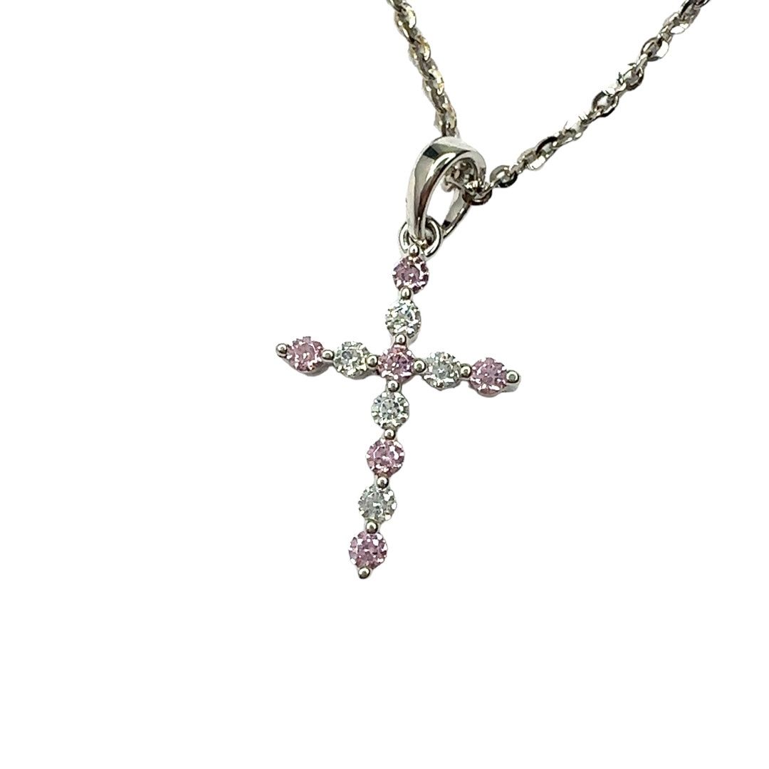 925 sterling silver Swarovski pendent cross style