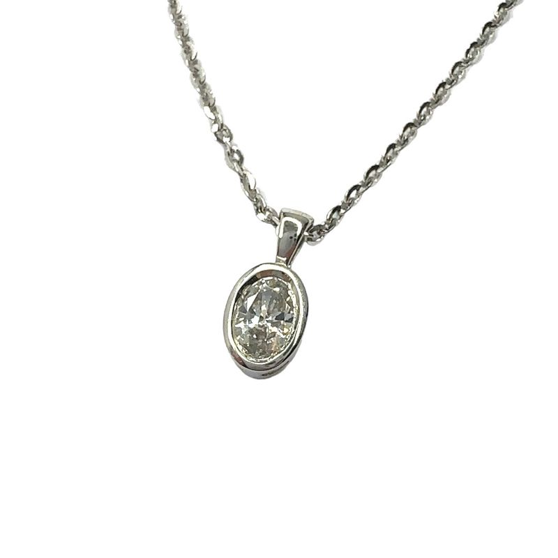 925 sterling silver Swarovski crystal pendent oval cut