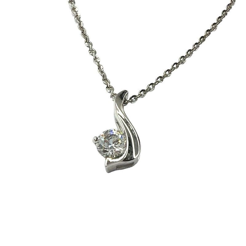 925 sterling silver Swarovski crystal set pendent