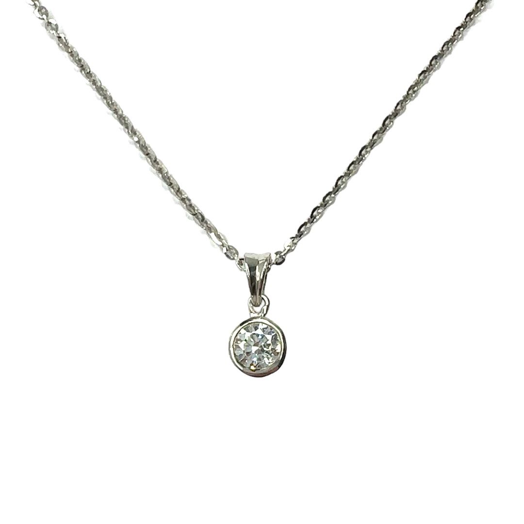 Swarovski crystal sterling silver pendent