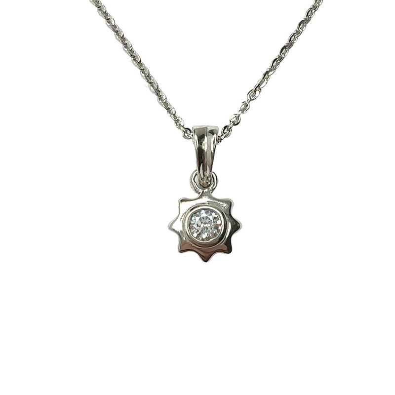 Sterling silver 925 Swarovski crystal pendent necklace