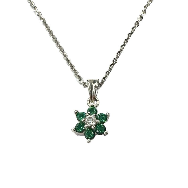 Sterling silver 925 Swarovski crystal necklace pendent