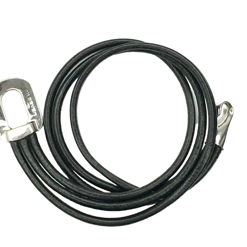 "SEVEN” Leather &amp; Silver Bracelet RC263