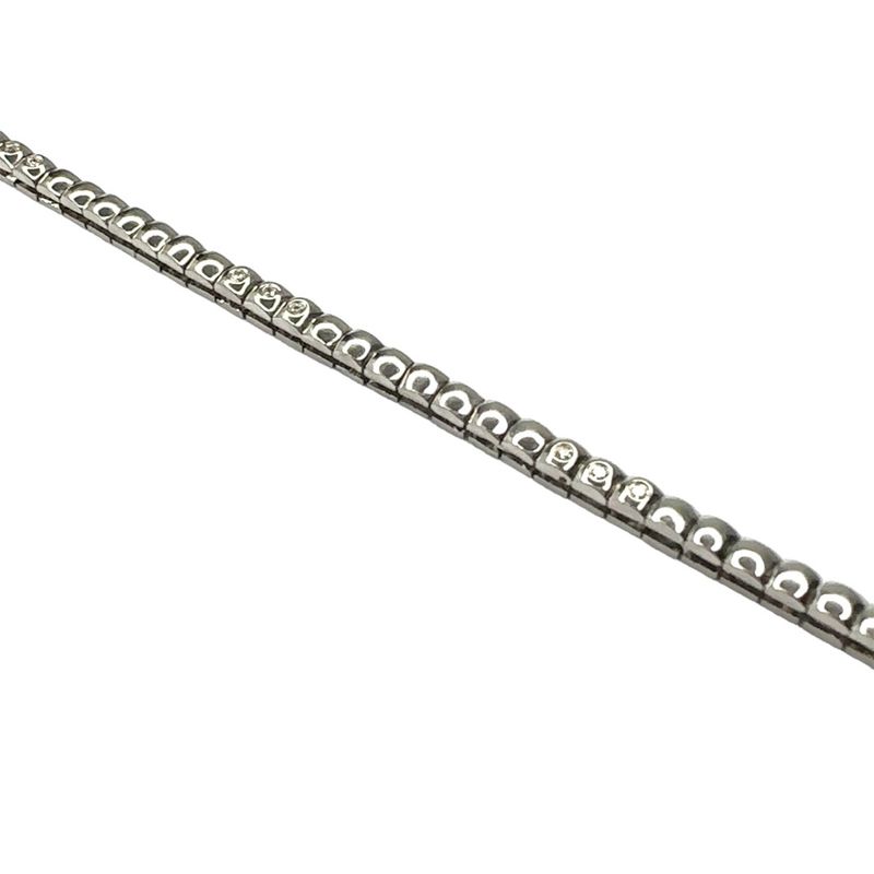 9ct white gold diamond set tennis style bracelet