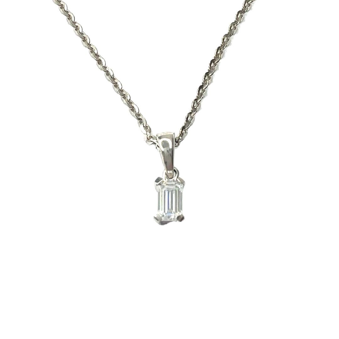 Sterling silver 925 Swarovski crystal set pendent