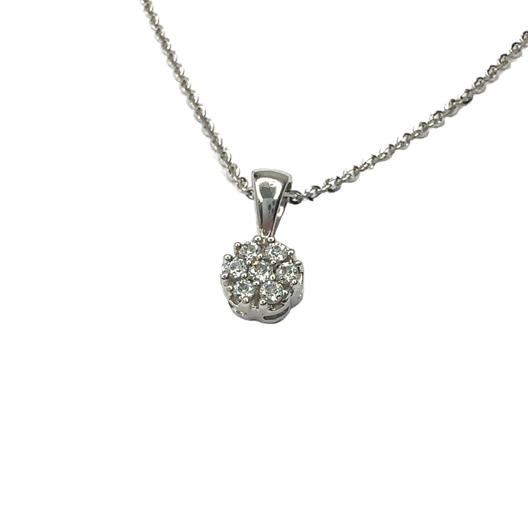 925 sterling silver Swarovski crystal necklace