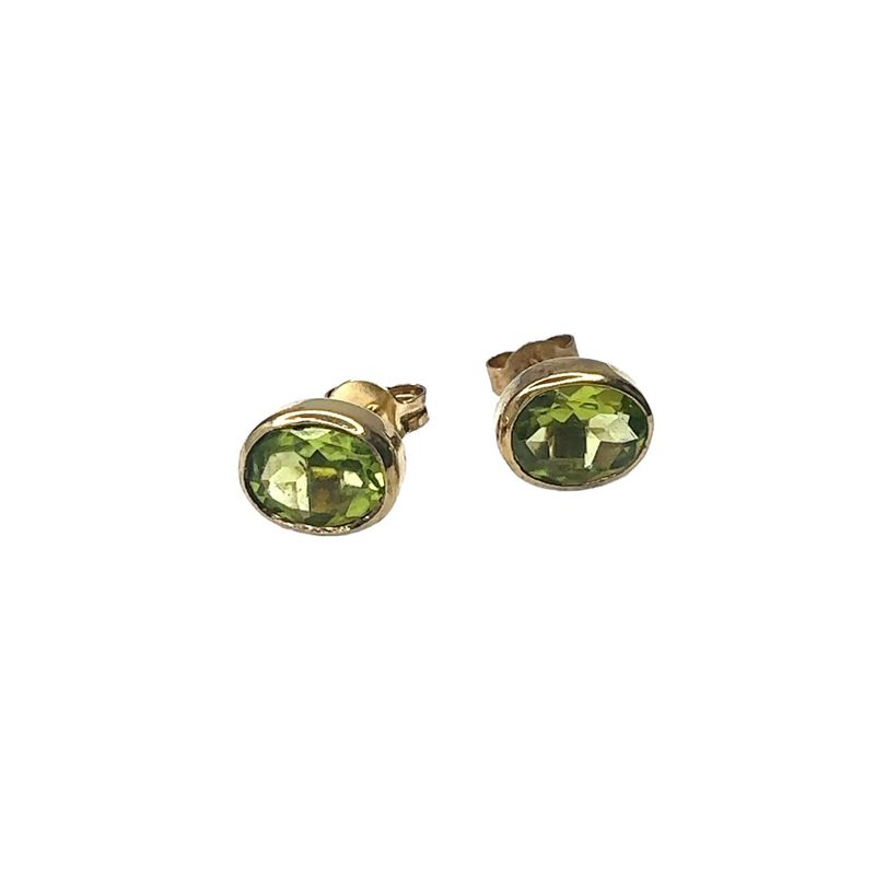Oval Peridot Studs STE36