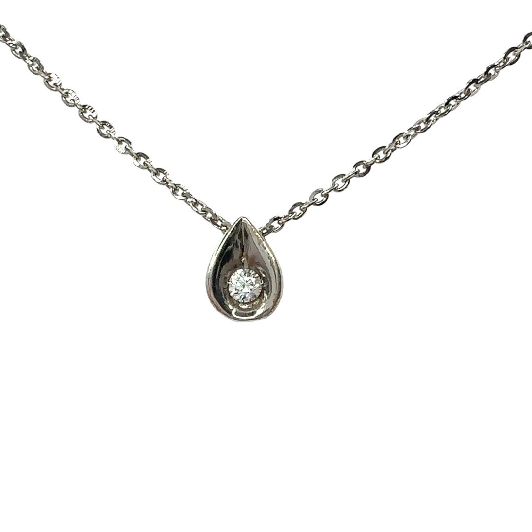 925 sterling silver Swarovski crystal set necklace