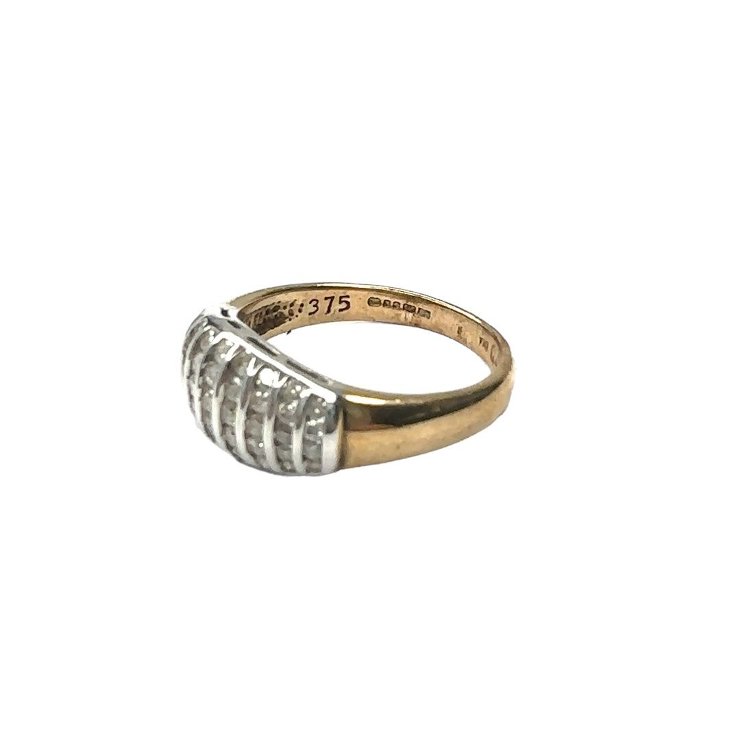 18ct yellow gold 0.20ct diamond set ring