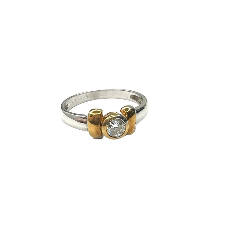 White Gold Single Set 0.50ct Diamond Ring RC788