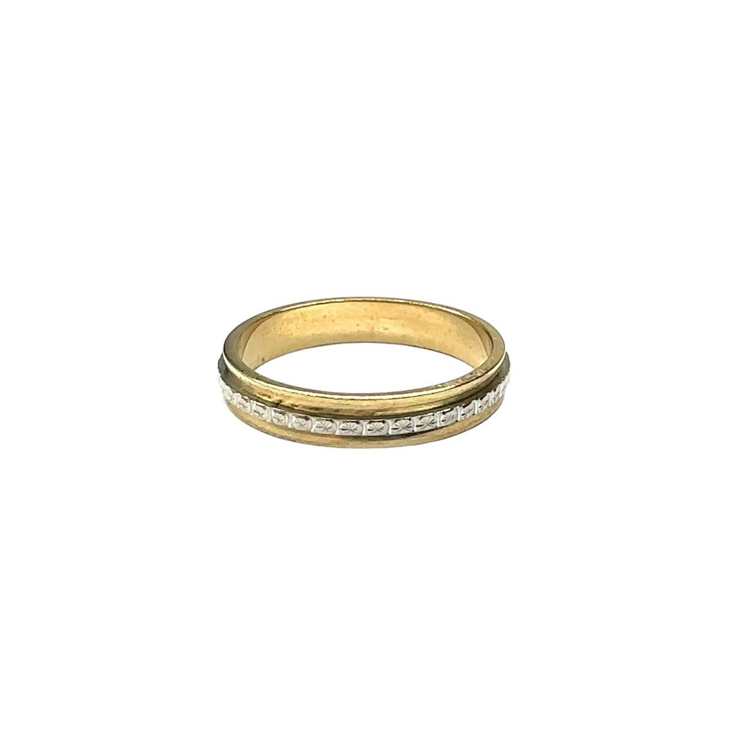 9ct yellow gold diamond 0.20ct full eternity ring