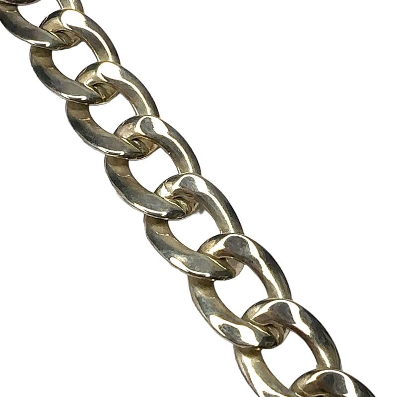 Silver bracelet Cuban link heavy mens bracelet