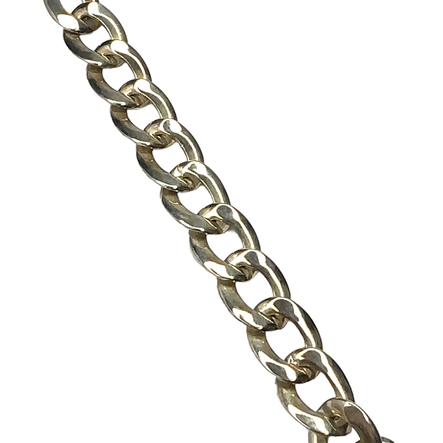 Silver bracelet Cuban link mens bracelet