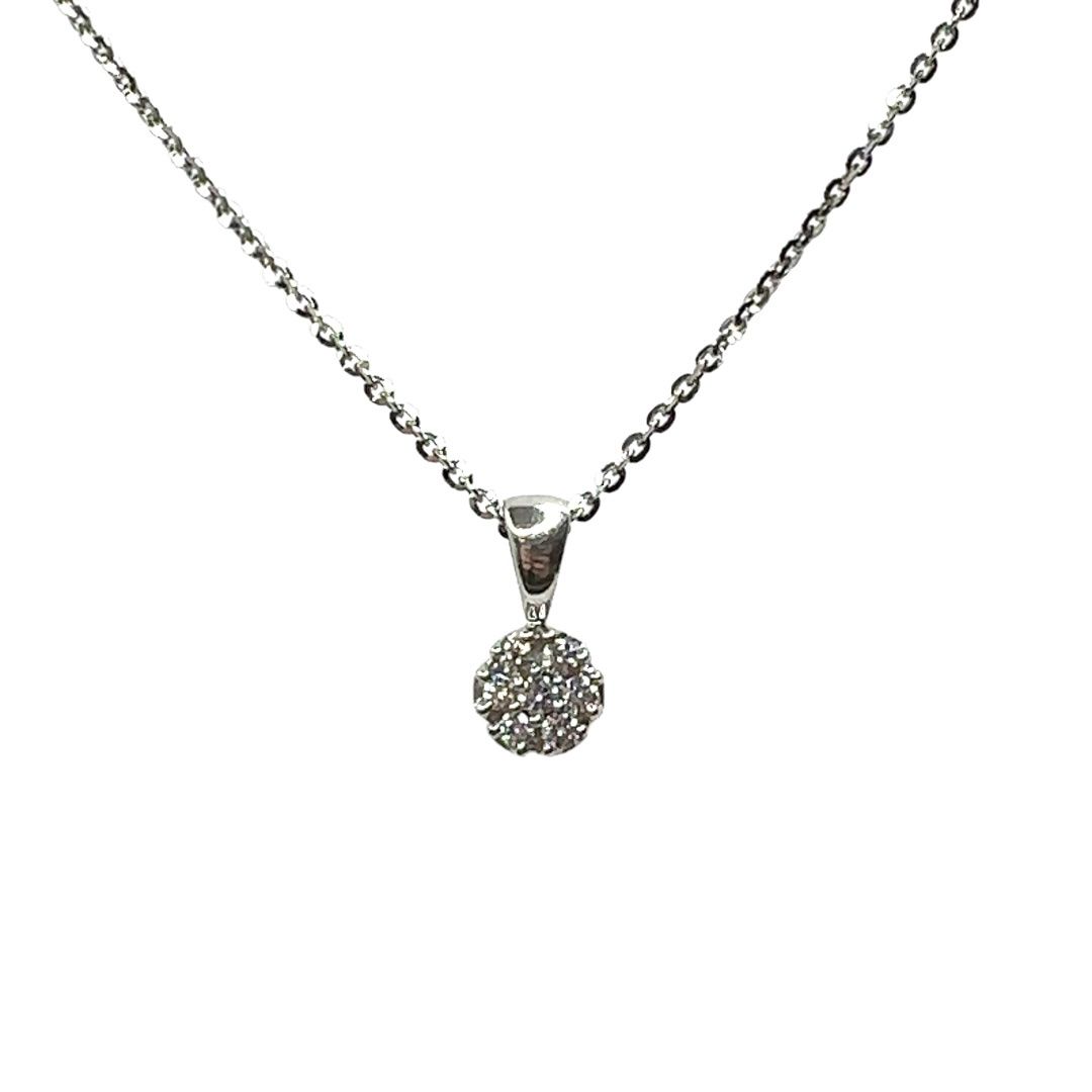 Swarovski crystal set flower pendent