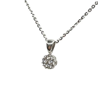 Swarovski crystal set flower pendent