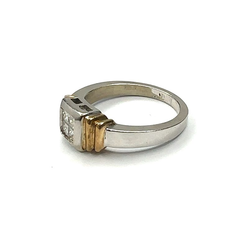 9ct white gold illusion set diamond 0.33ct ring