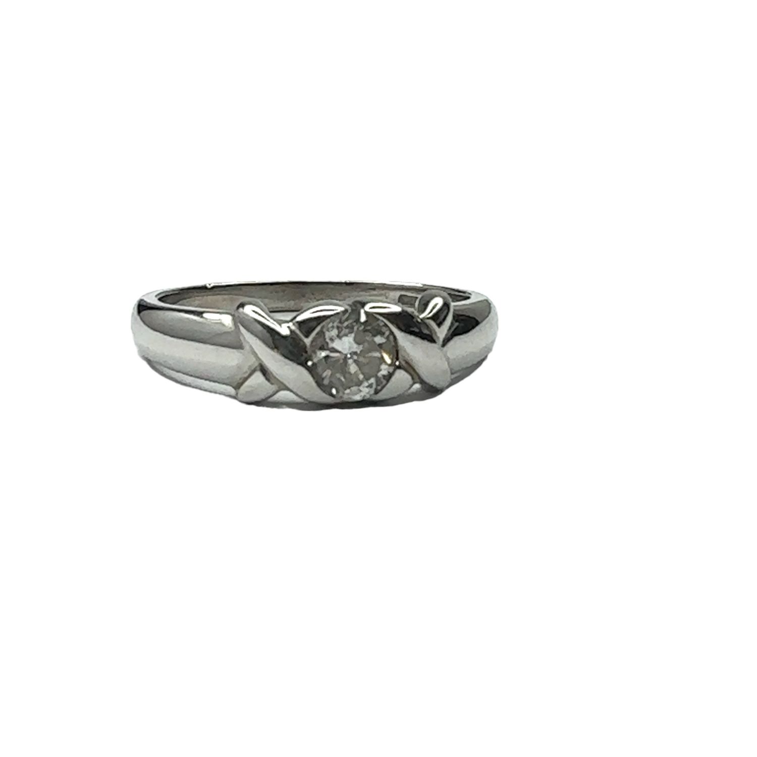 18ct white gold diamond 0.47ct ring