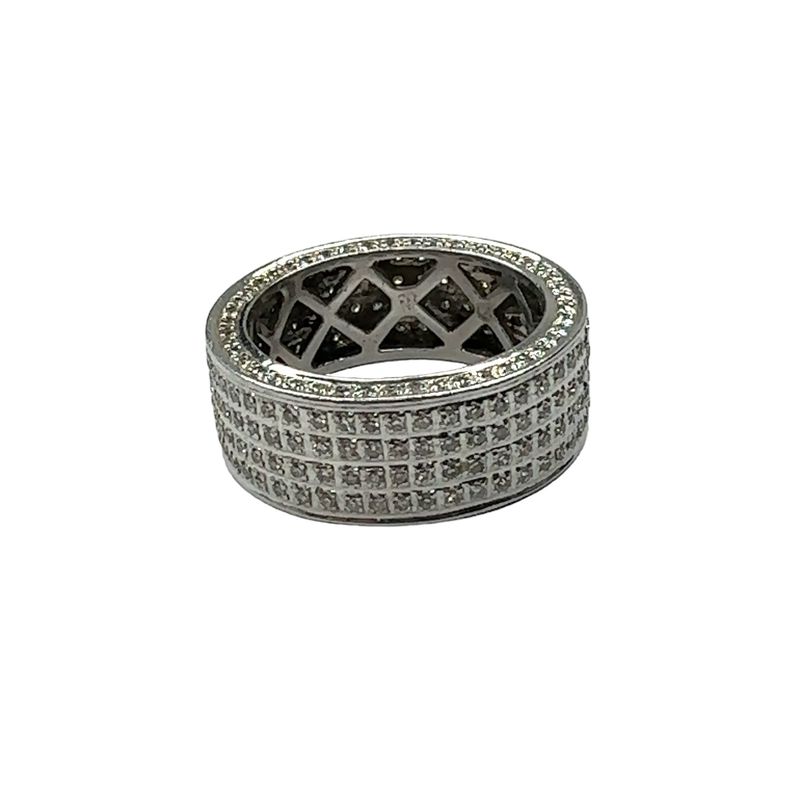 18ct white gold diamond 1ct full eternity ring