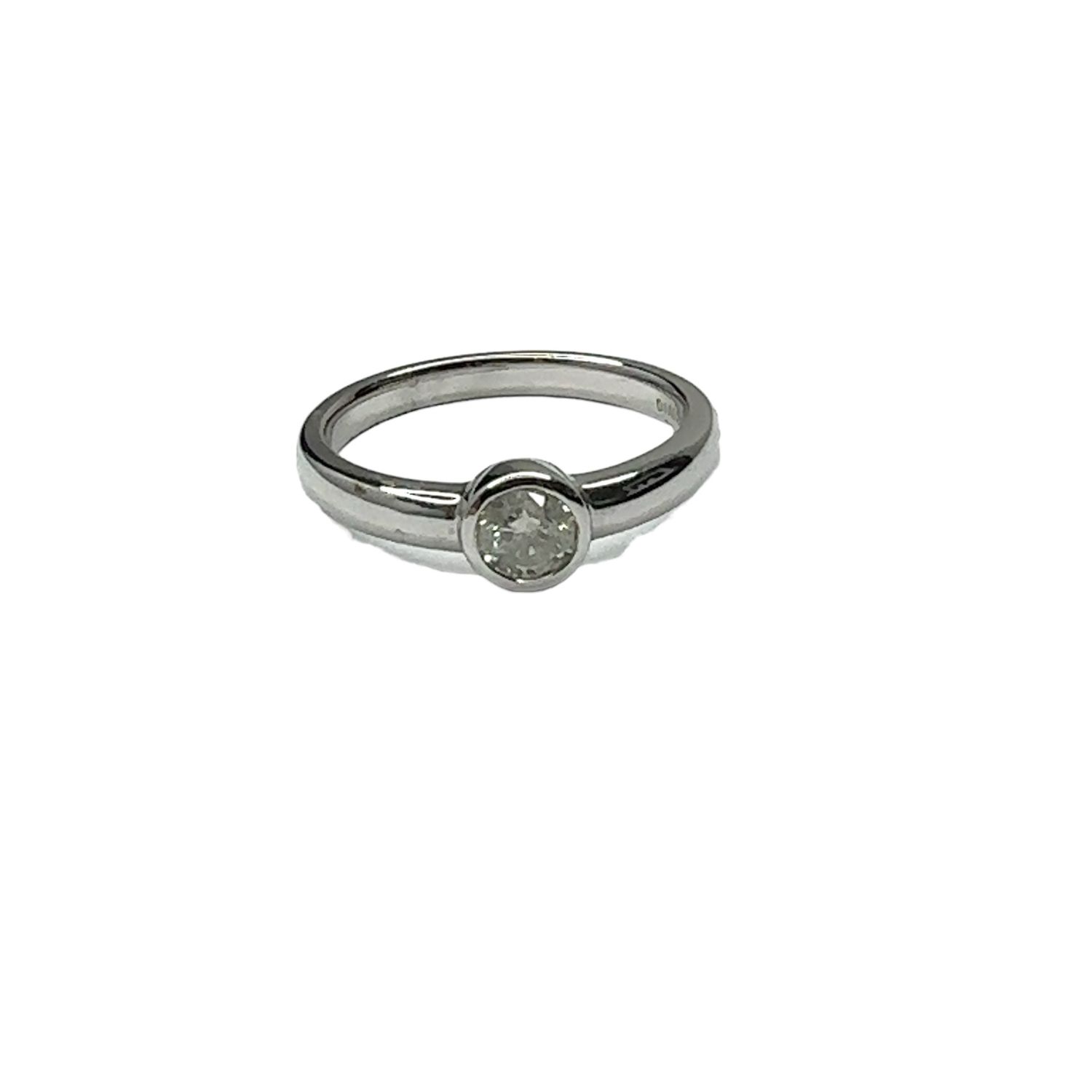 18ct white gold diamond 0.25ct single set ring
