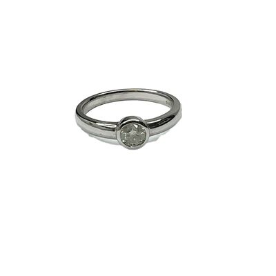 18ct white gold diamond 0.25ct single set ring