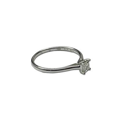 18ct white gold diamond single set 0.25ct ring