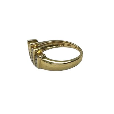 18ct yellow gold diamond 0.30ct set ring