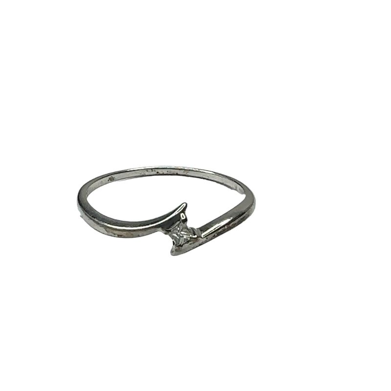 9ct white gold diamond 0.10ct ring