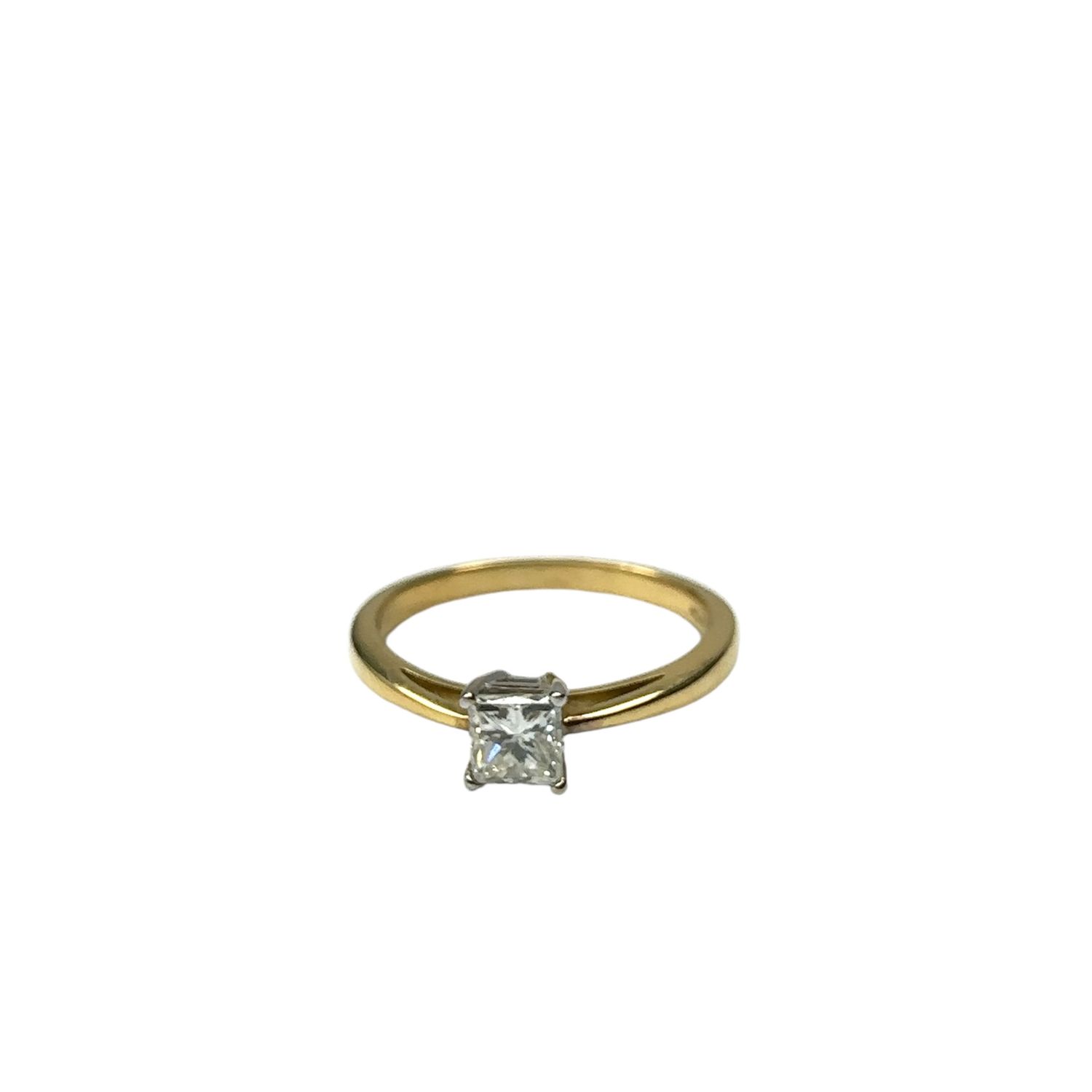 18ct yellow gold diamond 0.50ct ring