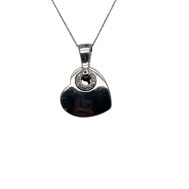 Chunky Diamond Heart Necklace