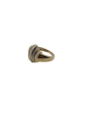 18ct yellow gold diamond 0.50ct set ring