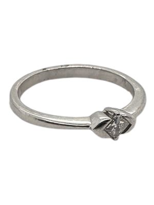 platinum diamond single set 0.20ct ring