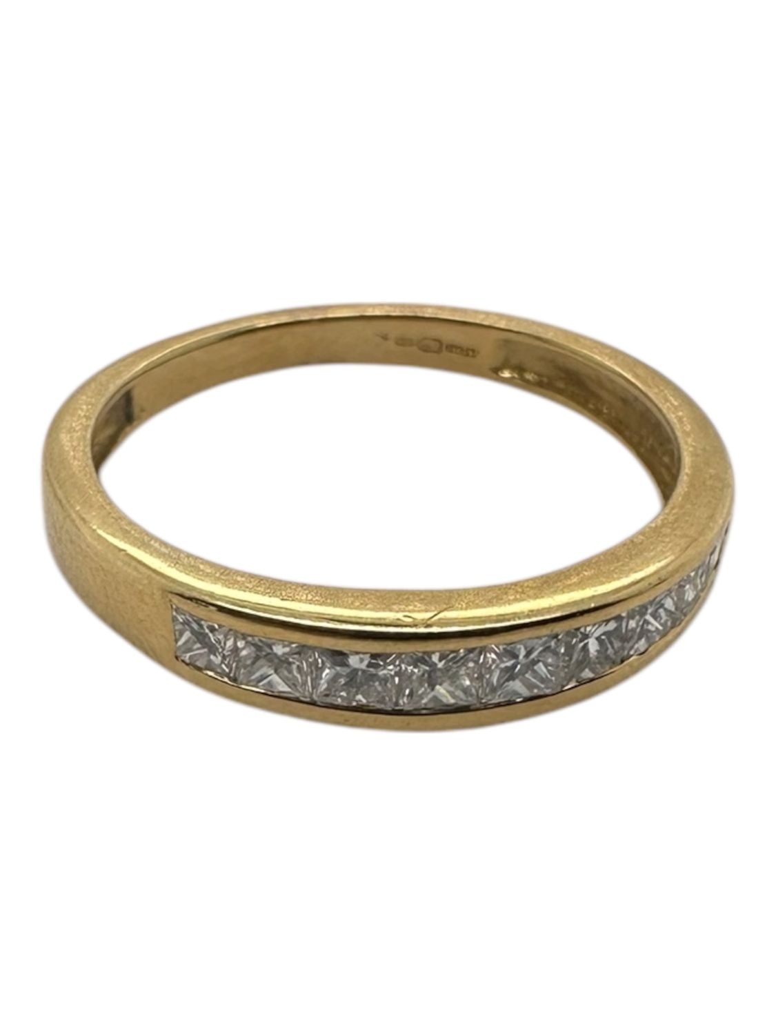 18ct yellow gold diamond half eternity 0.20ct ring