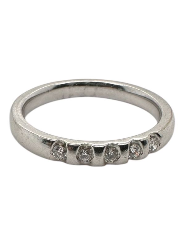 Platinum 5 diamond 0.40ct ring