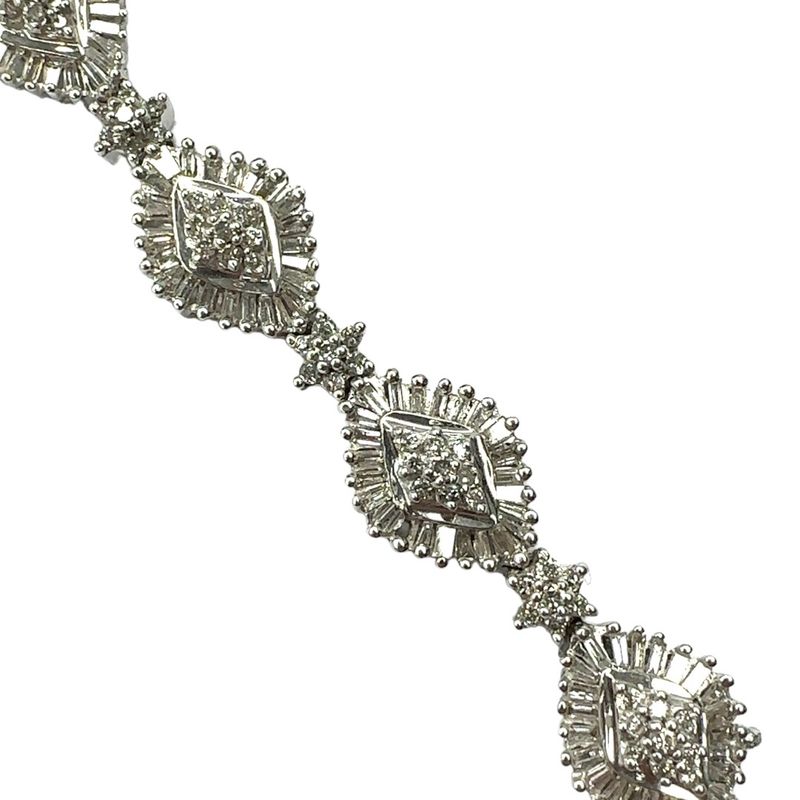 5ct white gold  diamond bracelet RC467