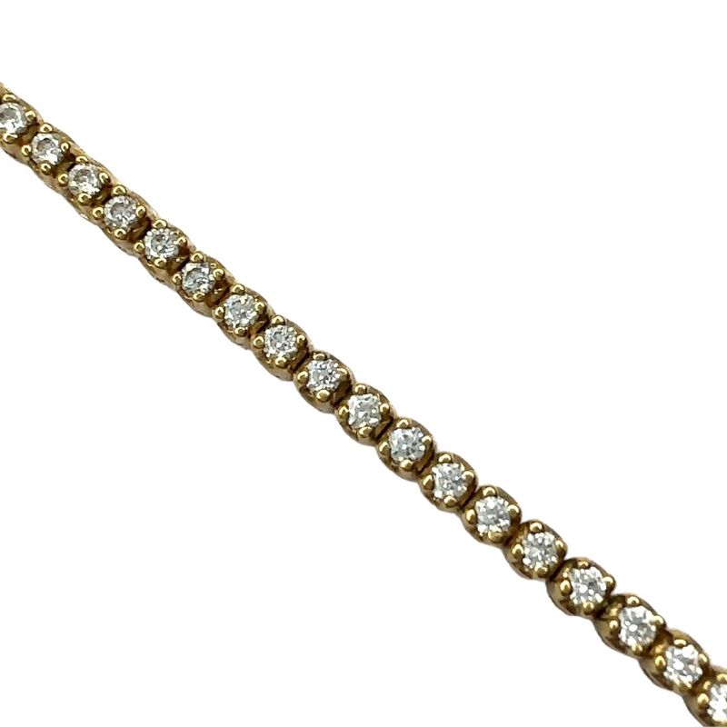 Cubic Zircon Gold Tennis Bracelet RC204