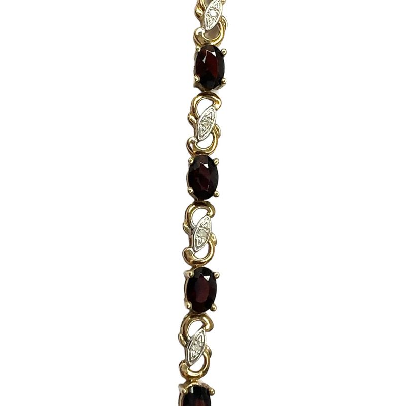 Diamond &amp; Garnet Bracelet RC4