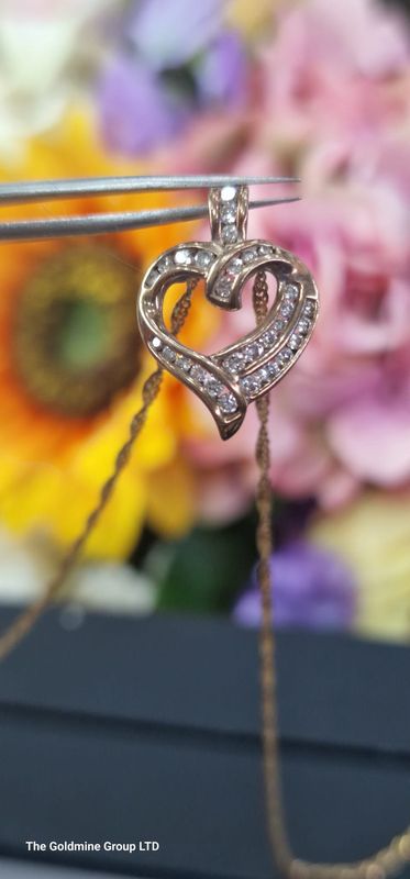 Diamond Heart Necklace RC311