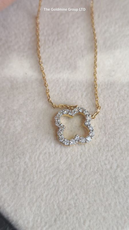 Diamond Clover Necklace MLS6