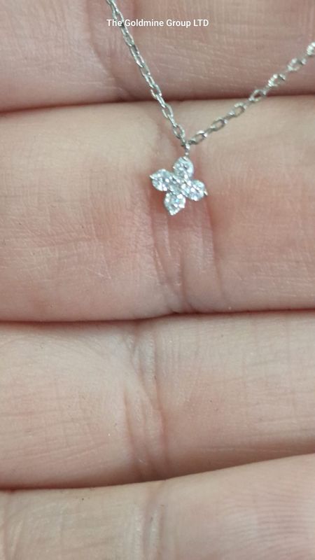 Diamond Clover Necklace MLS7