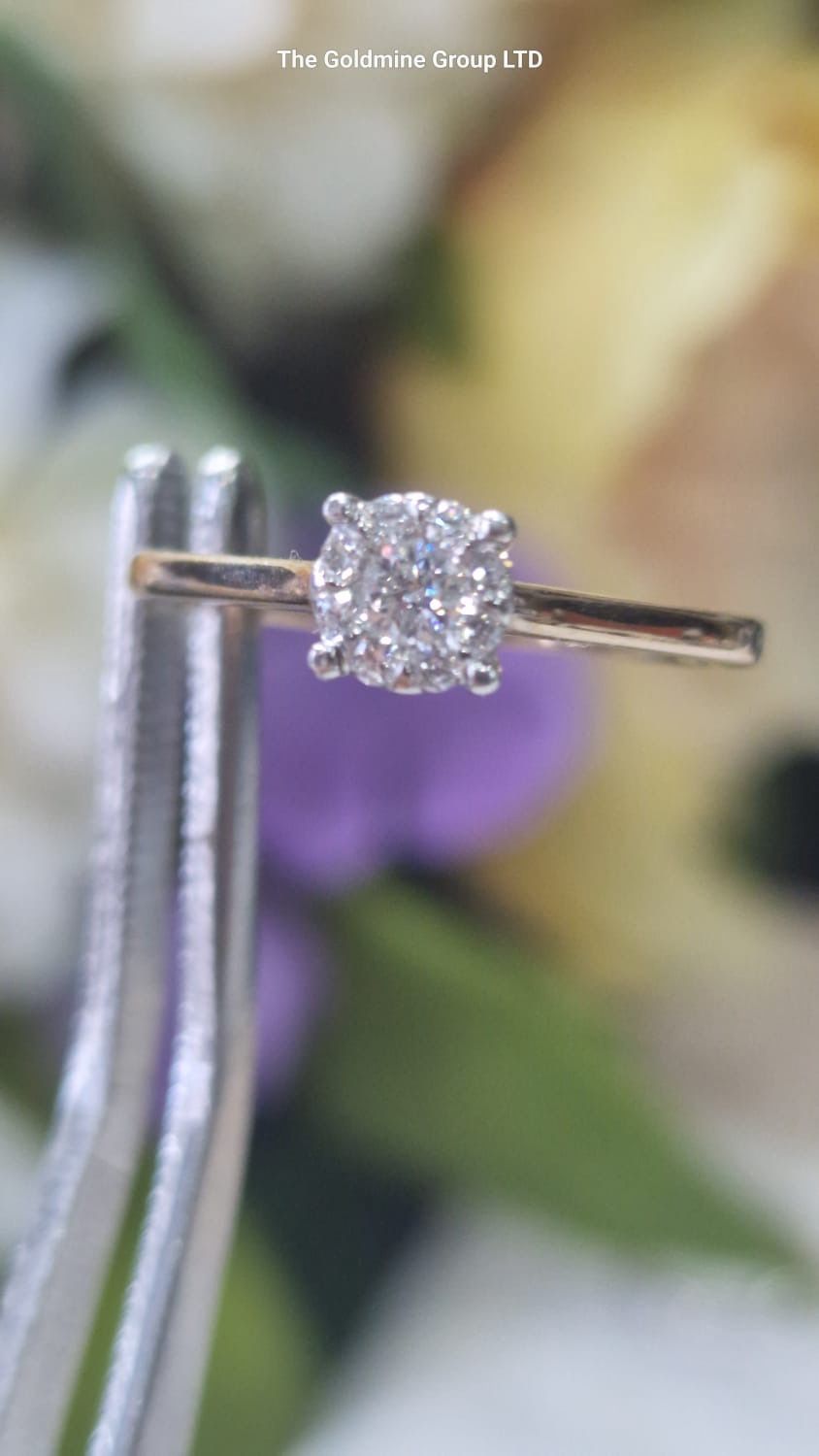 Diamond Halo Ring MLS29