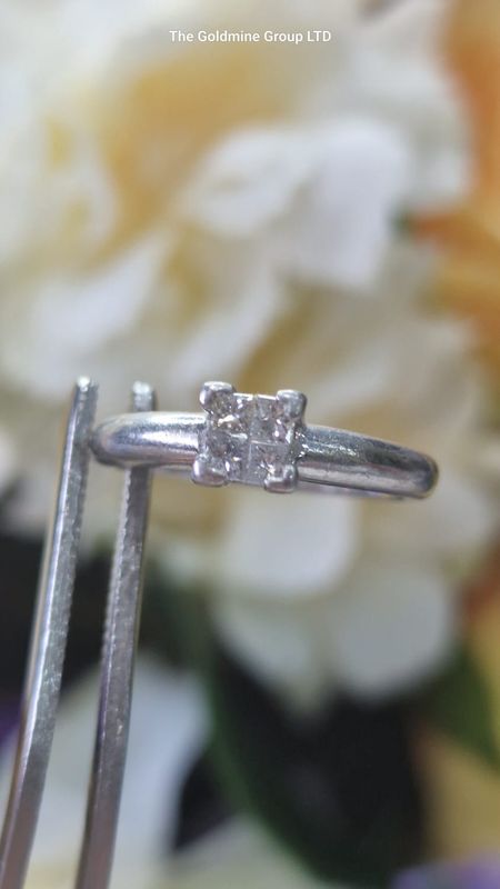 Princess Style Engagement Ring MLS43