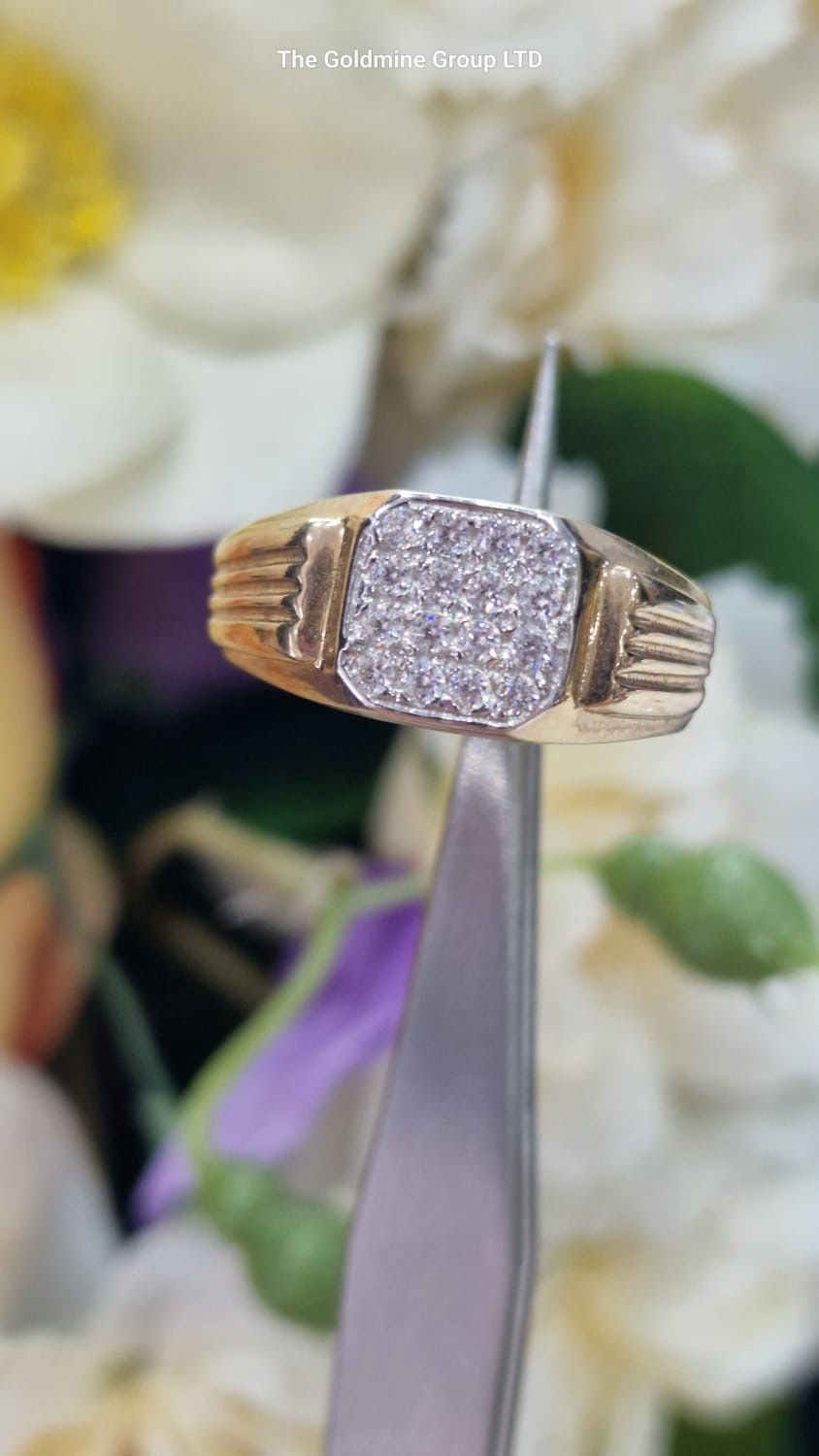 Gents CZ Signet Ring MLS220