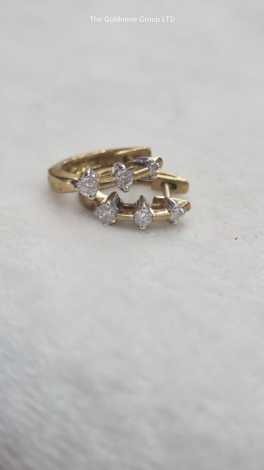 Diamond Huggie Earrings MLS211